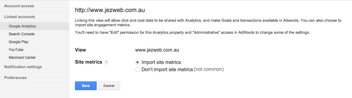 43-Paramètres-du-compte-–-Google-AdWords-Importer-les-métriques-du-site-et-enregistrer
