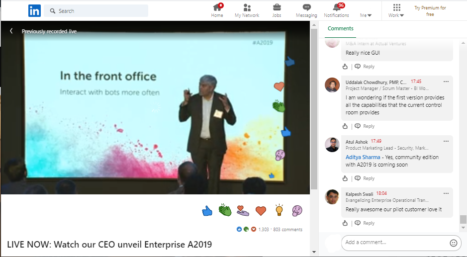автоматизация в любом месте a2019 живое видео