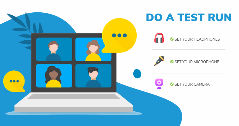 Etikette für Videokonferenzen - Testlauf