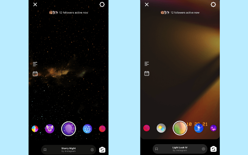Filtri Instagram Live