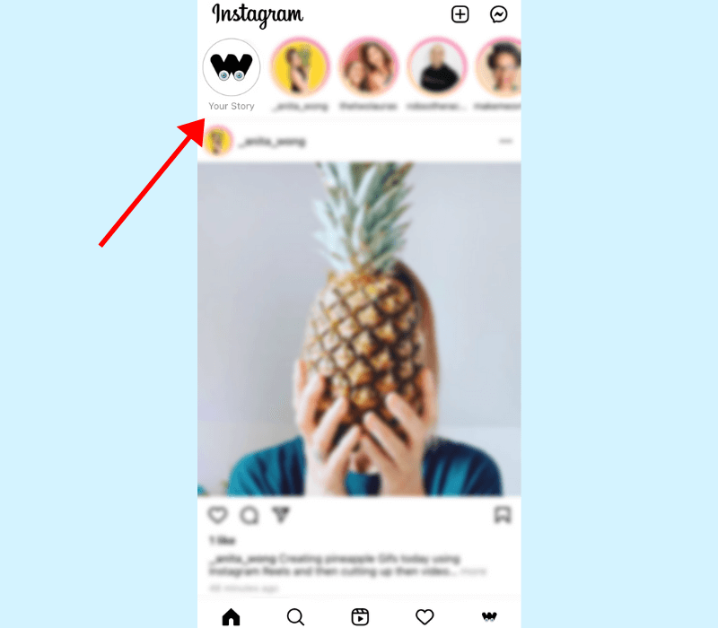 Storia dal vivo su Instagram