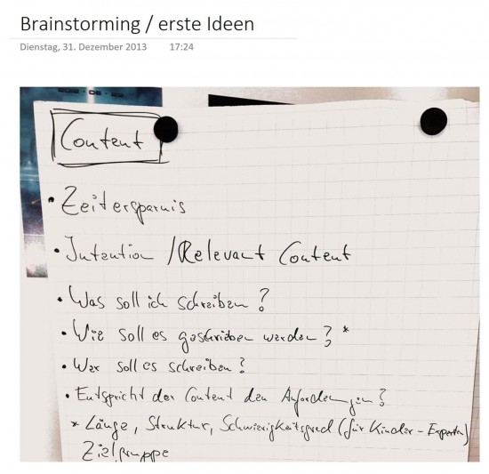 2013: First Brainstorming Content Experience, Marcus Tober - Searchmetrics