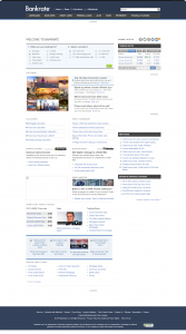 Página inicial do Bankrate 2016