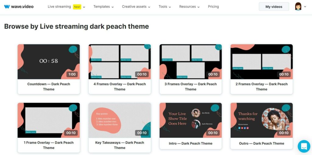 Come eseguire lo streaming come un professionista - Modelli di streaming Wave.video