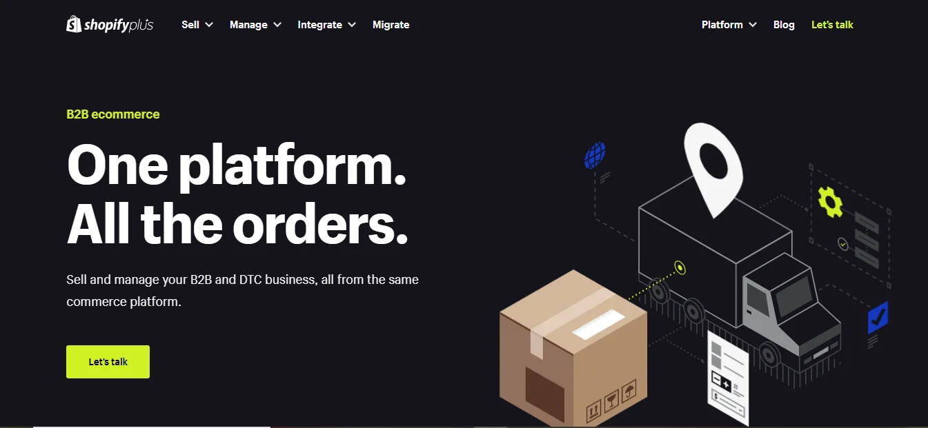 Shopify Plus B2B eCommerce