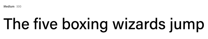 Beispiel für eine serifenlose Schriftart