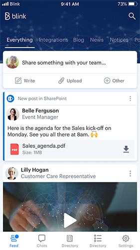 Benutzeroberfläche blinken