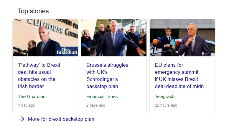 خروج بريطانيا من الاتحاد الأوروبي على سبيل المثال