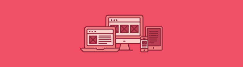 icone di schermi con diversi layout di visualizzazione su desktop, laptop, tablet e telefono.