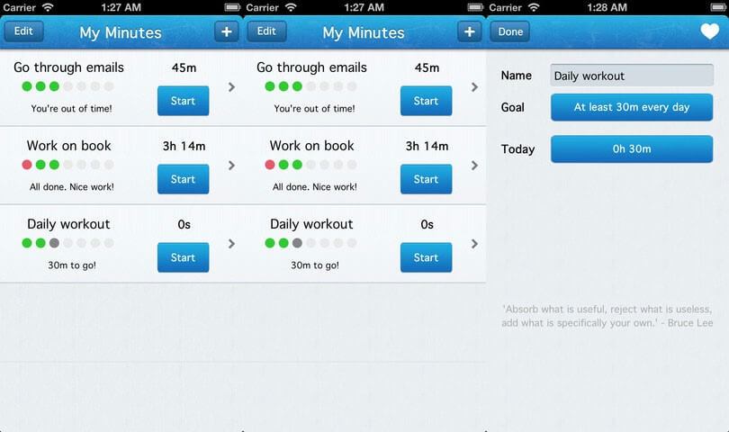 программное обеспечение myminutes