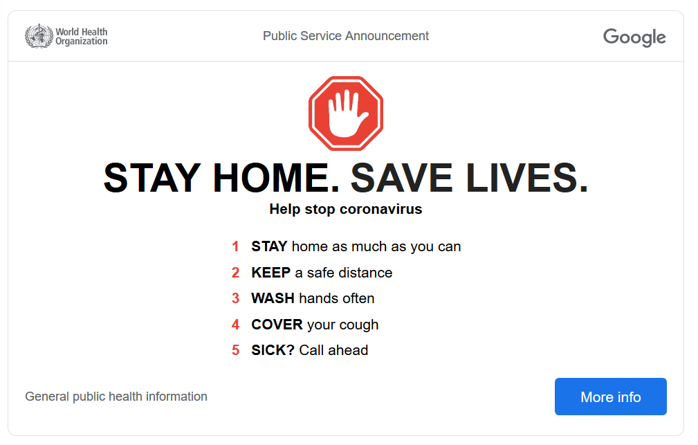 google-psa-widget-冠狀病毒