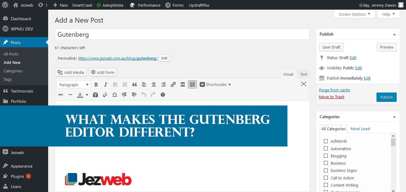 À quoi s'attendre avec WordPress 5.0 - WordPress 5.0