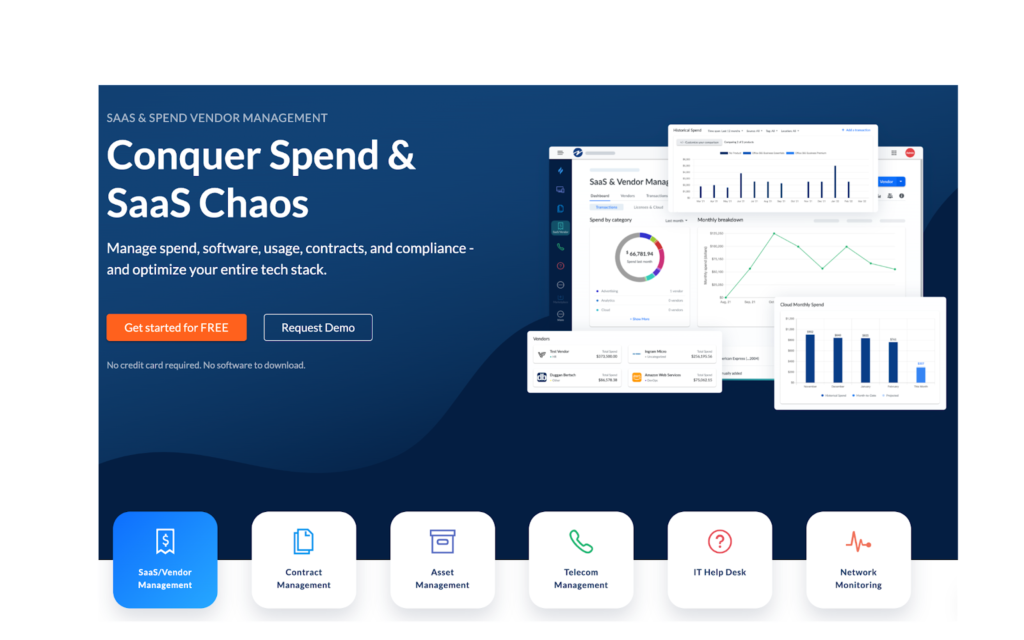Pagina iniziale del sistema di gestione dei fornitori genuity