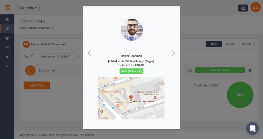 Software de gestión de personal Jibble