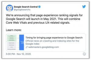 12 月核心更新 Google Twitter Post