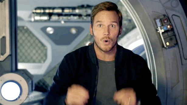 GIF pikiran Chris Pratt meledak