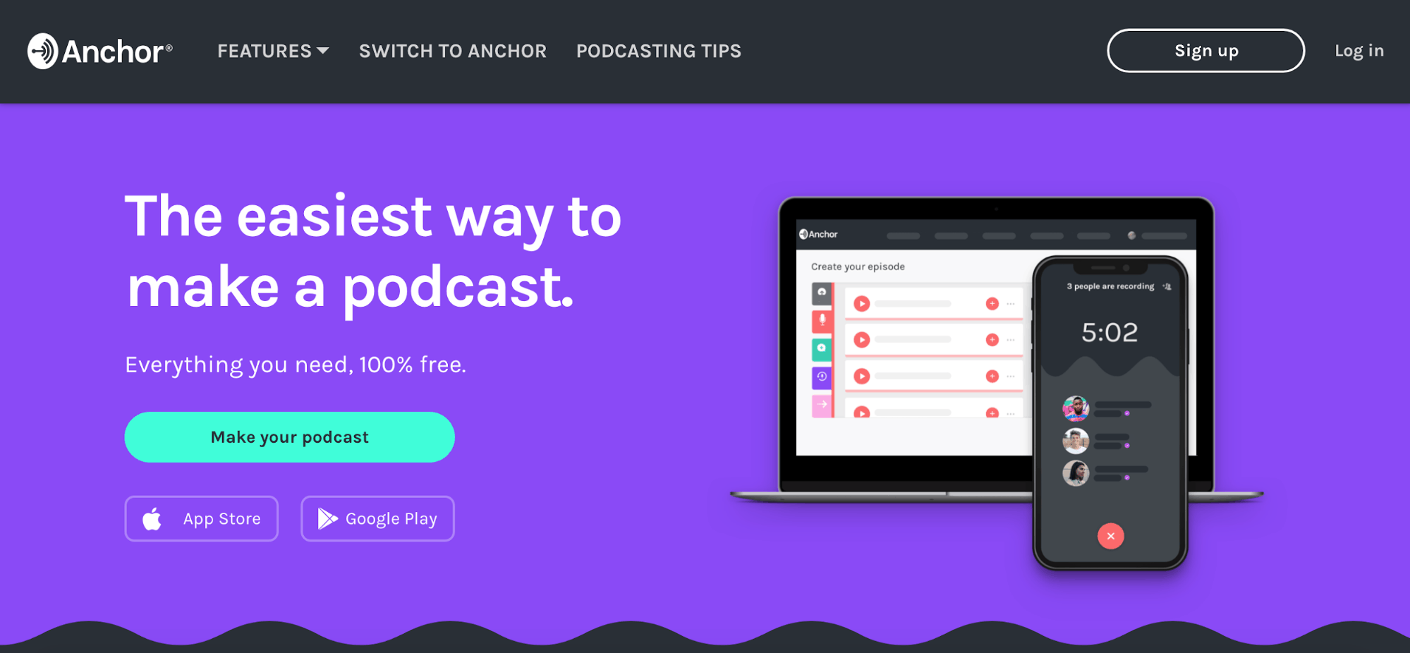 ทางเลือก Patreon - Anchor Listener Support