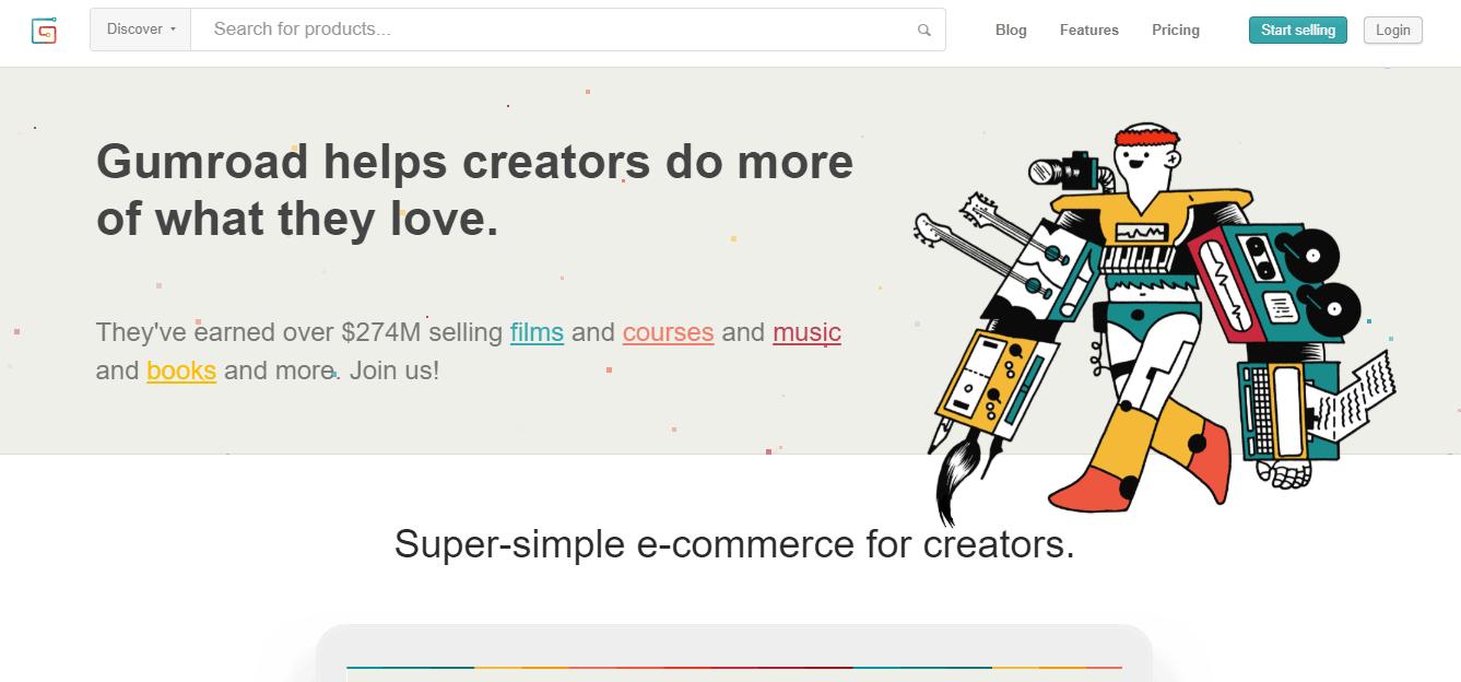 ทางเลือก Patreon - Gumroad