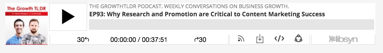 播客屏幕截图:增长 TLDR