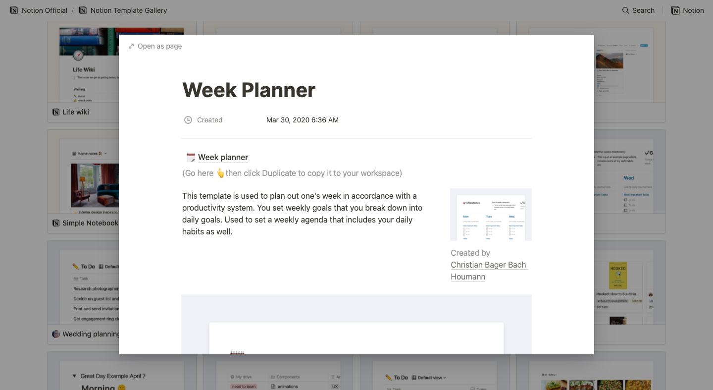 szablon planera tygodniowego