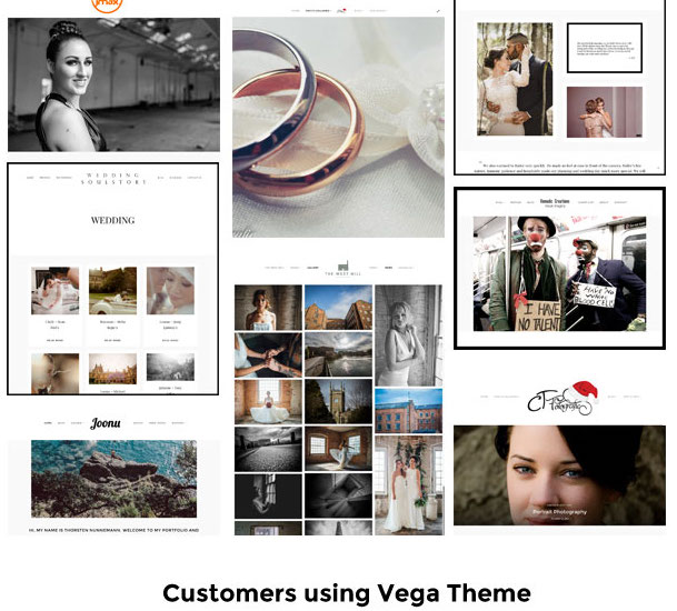 Vega WordPress Fotografie Thema