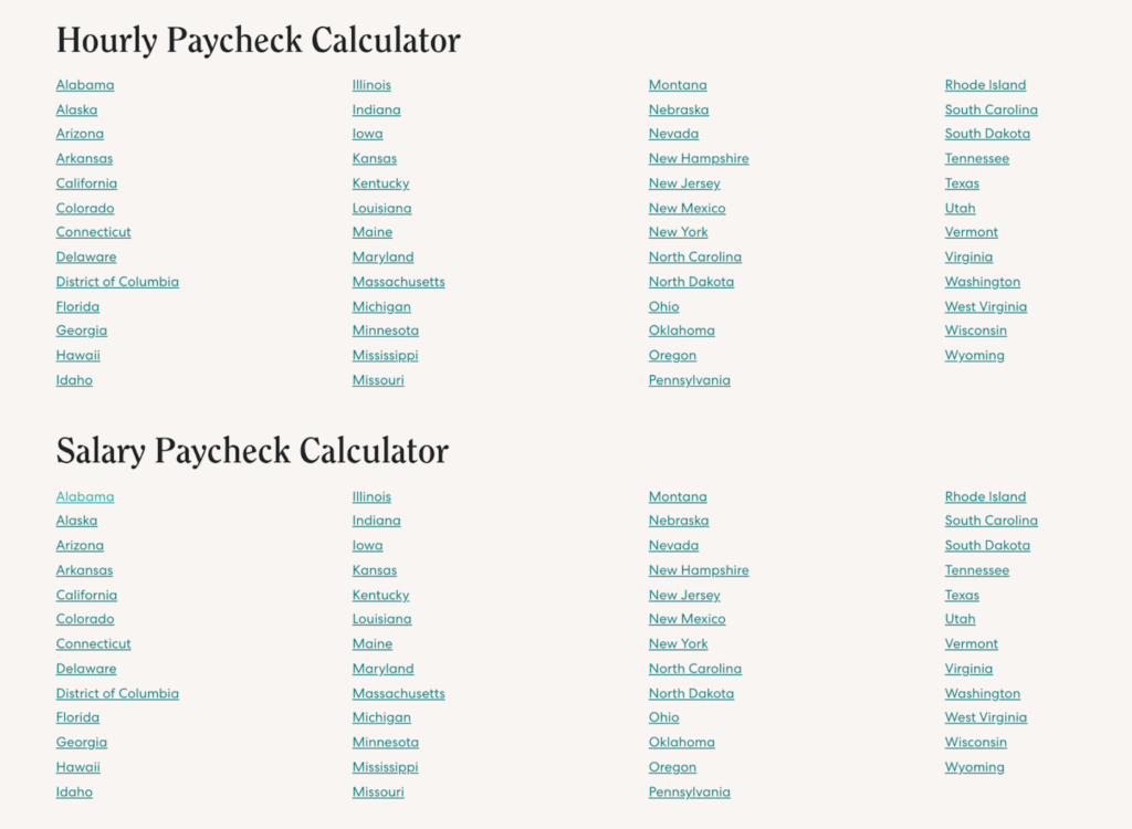Gusto Payroll Calculator