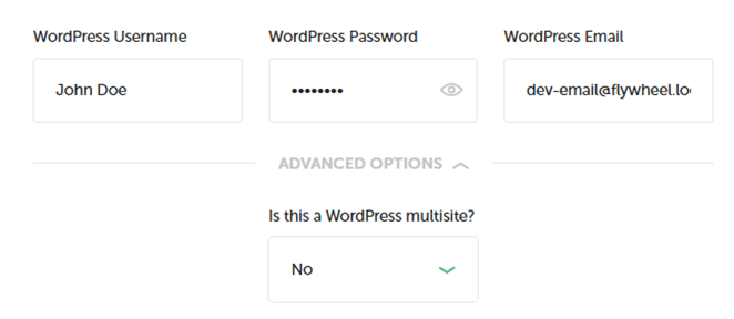 Screenshot der Eingabeaufforderung für die Registrierung einer neuen Site mit mehreren Sites von local by flywheel