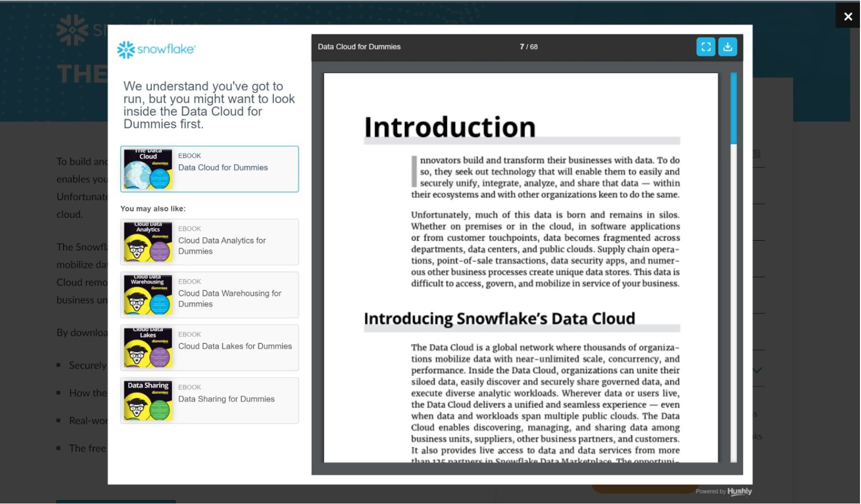Ventana emergente de intención de salida
