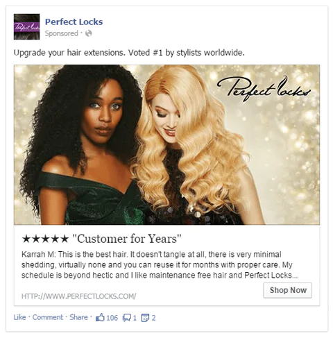 完美外观电子商务广告