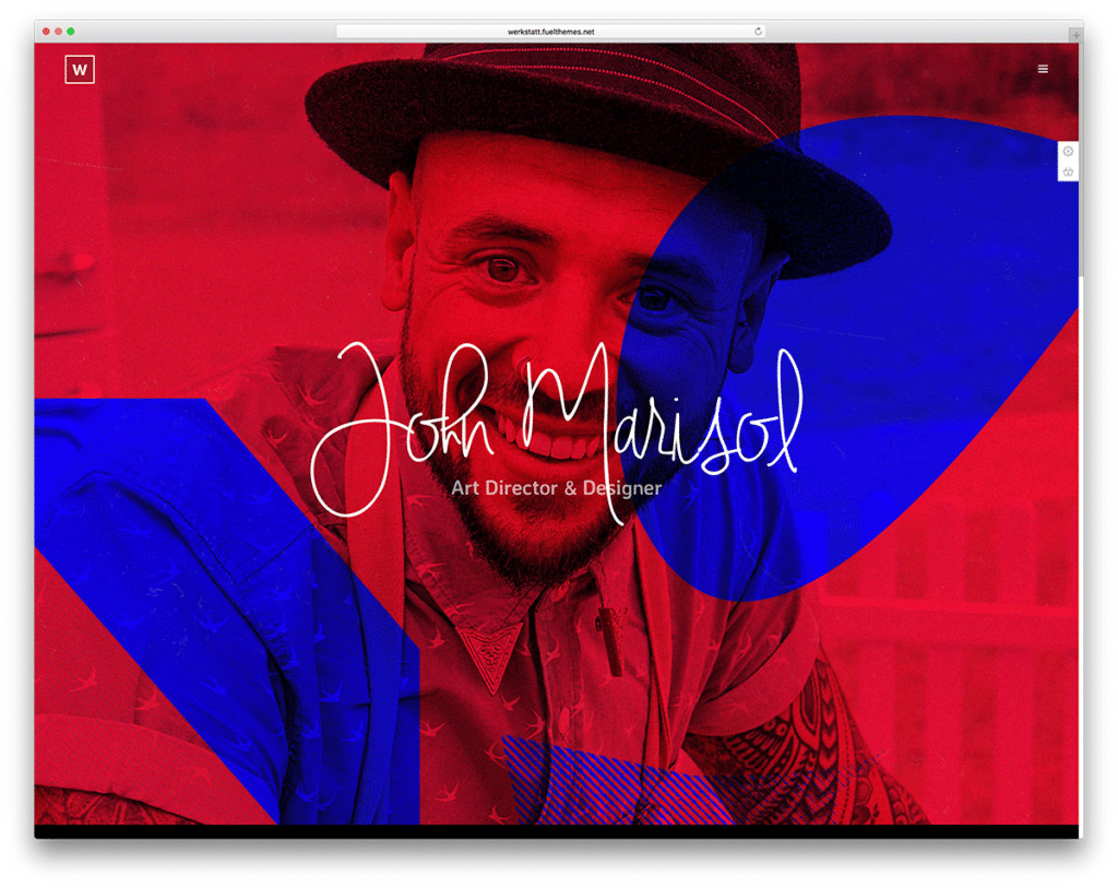 O previzualizare a temei Werkstatt WordPress