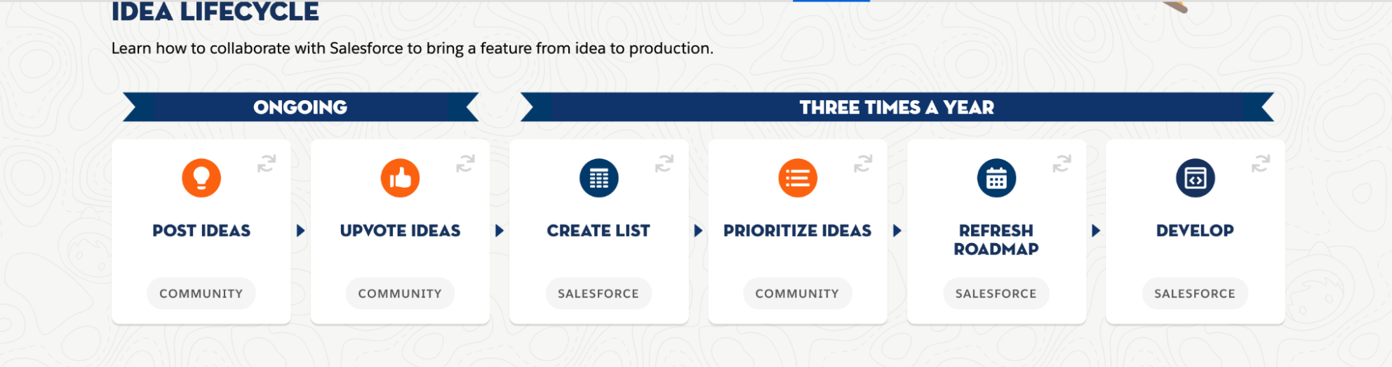 salesforce-fikir-yaşam döngüsü