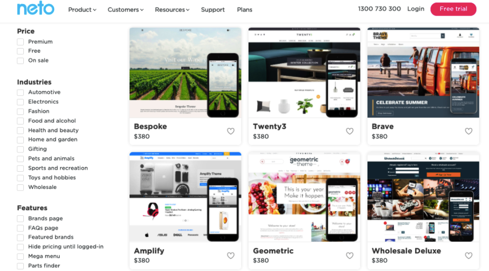 Shopify vs Neto - Temas Neto
