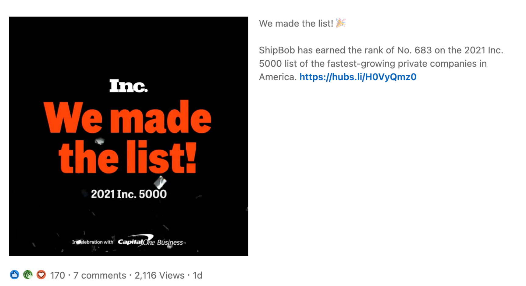 Publicação de prova social de mídia social