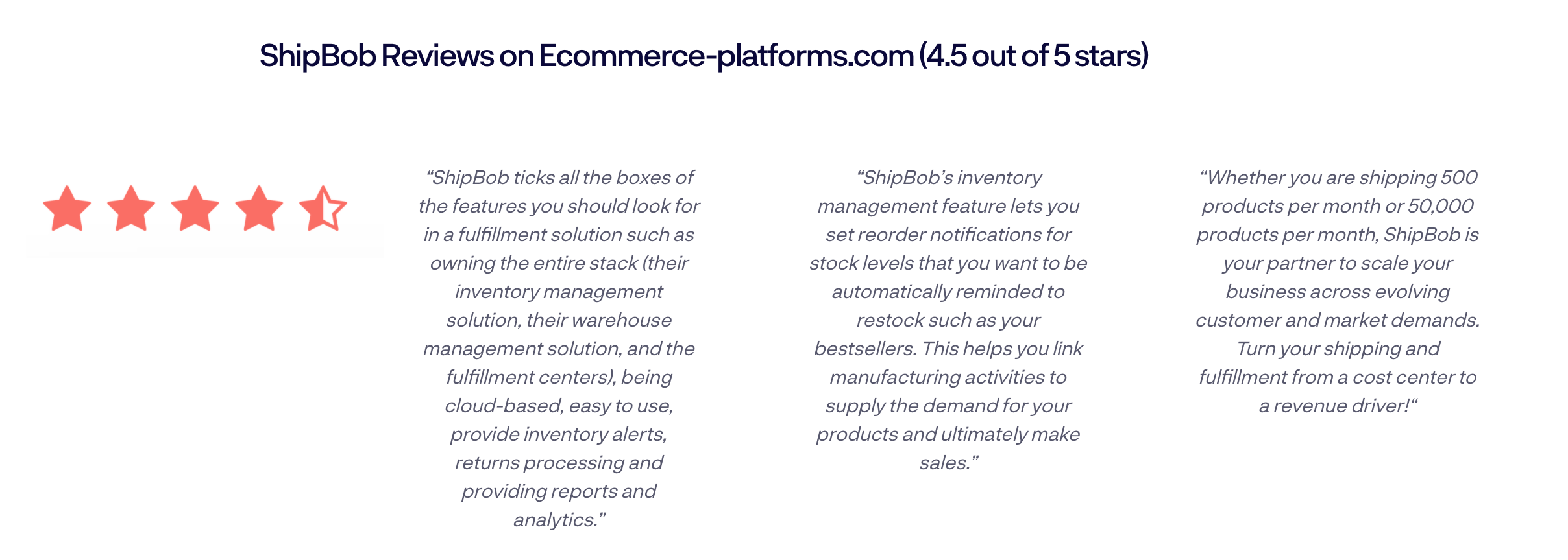 Shipbob Comentários Ecommerce-platforms.com