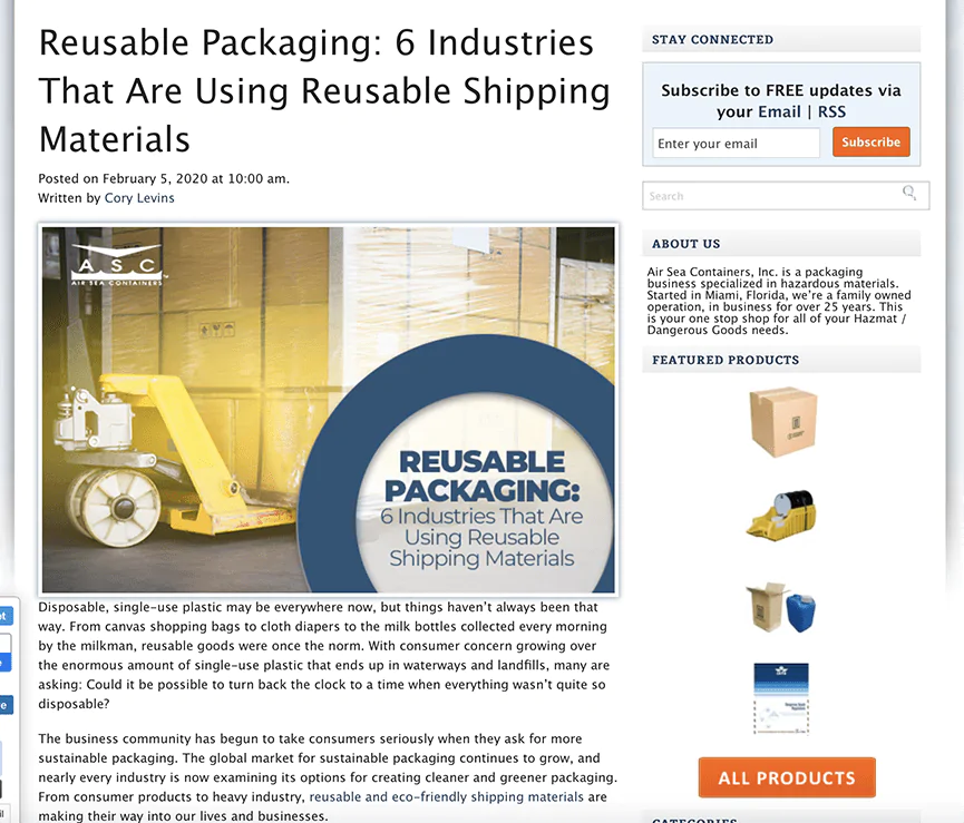 Captura de tela de contêineres aéreos marítimos