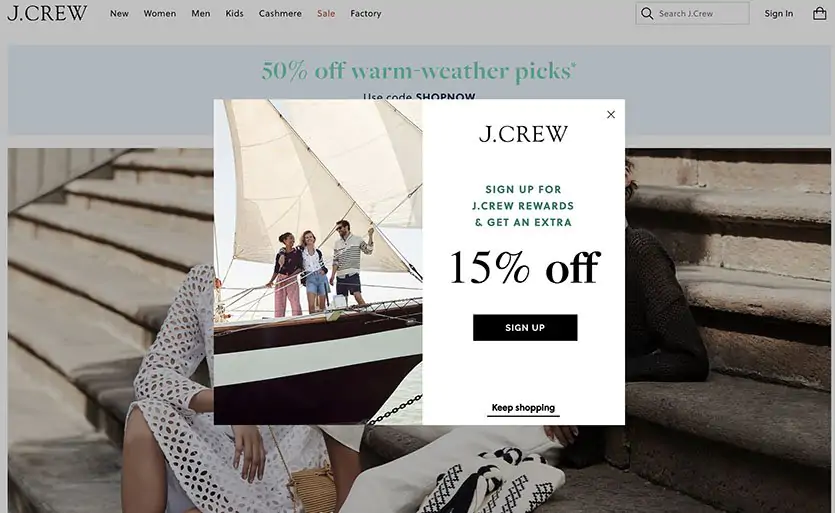 j 船員電子郵件註冊優惠