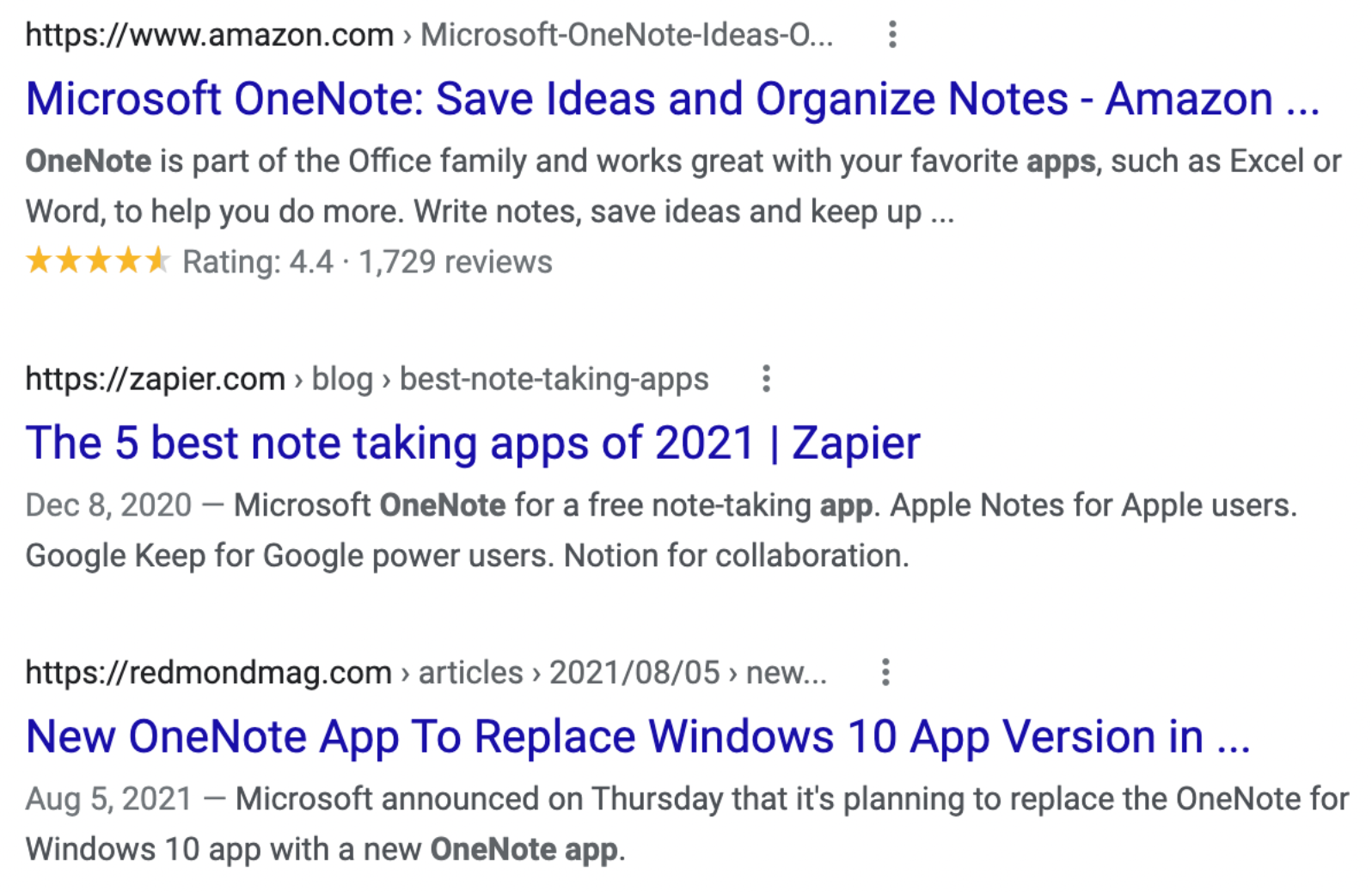 Aplicativo de Notas SERP