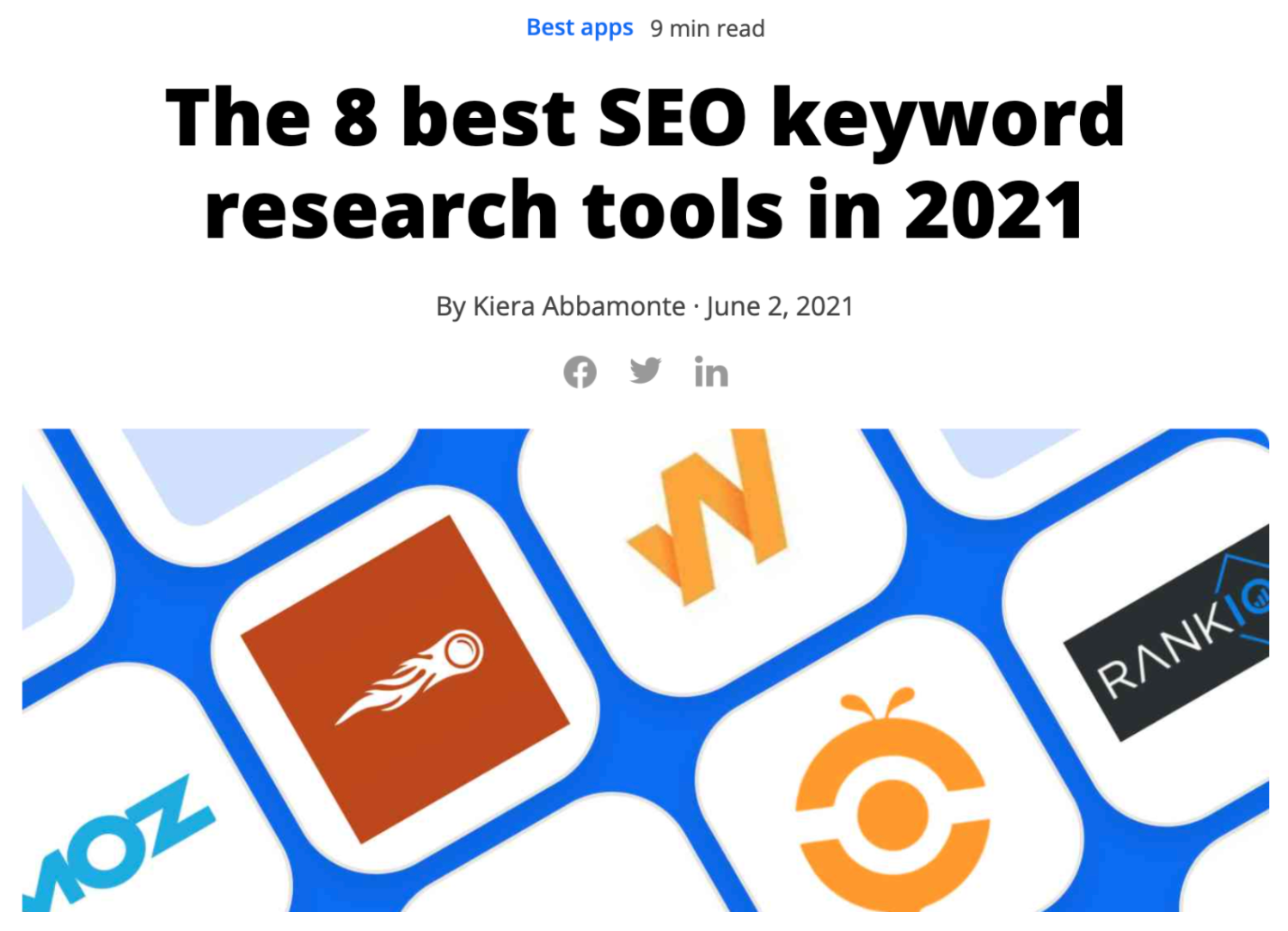 Lista de SEO do Zapier