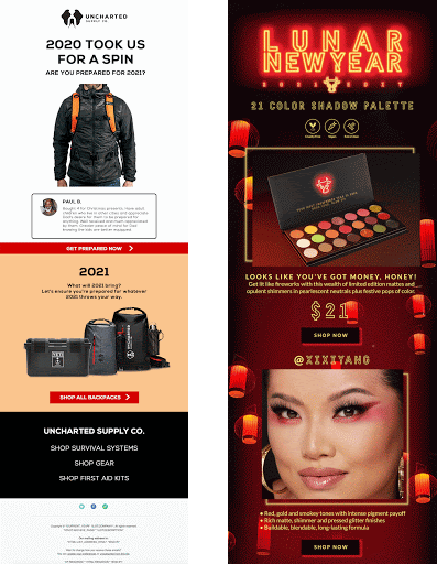 Animação em designs de e-mail