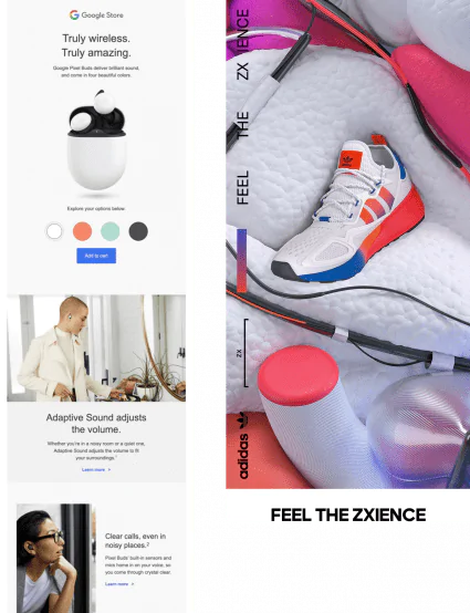 Imagens 3D no design de e-mail