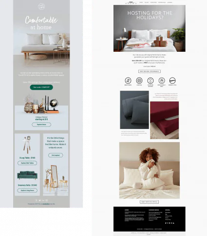 Fotografia personalizada em design de e-mail