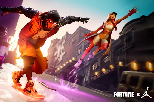 Parceria de marca Fortnite x Jordan