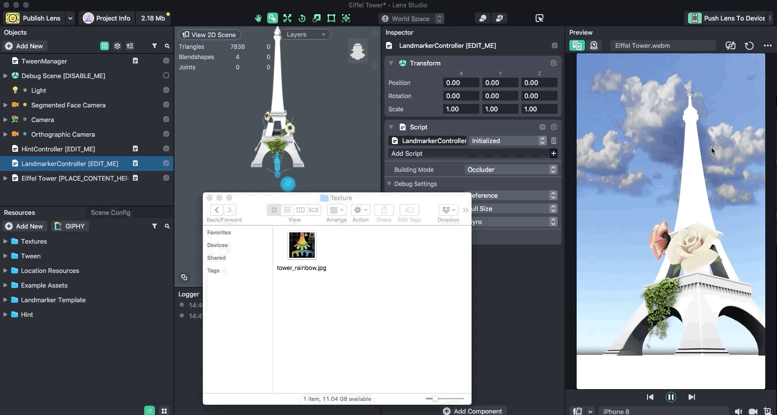 Snapchat AR 地标镜头 gif