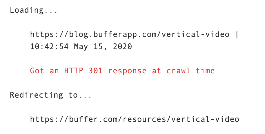 缓冲区 301 重定向