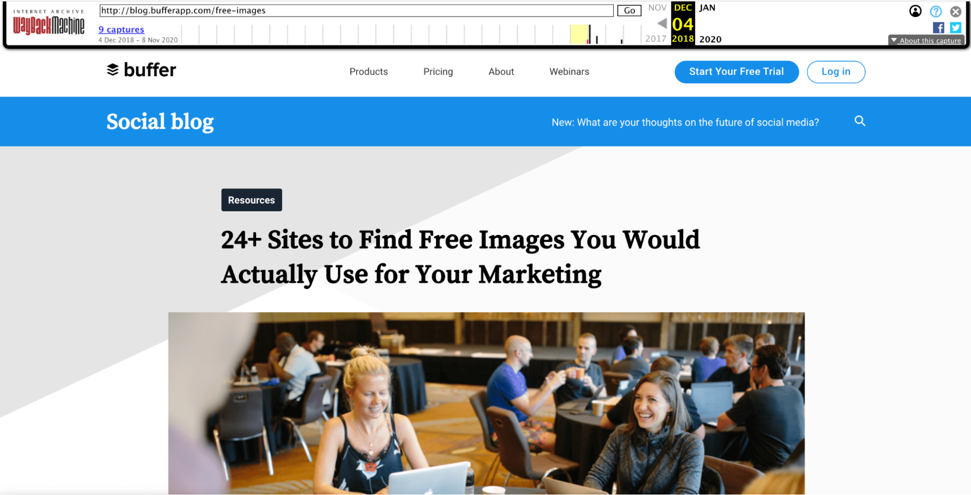 缓冲社交博客 2018