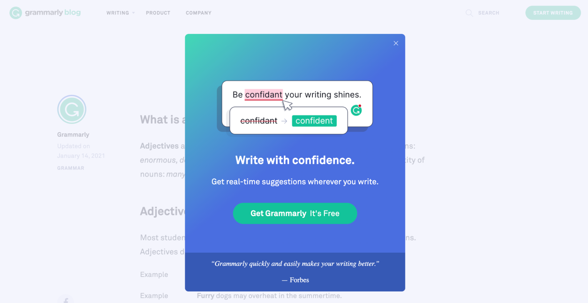 获得语法它是免费的