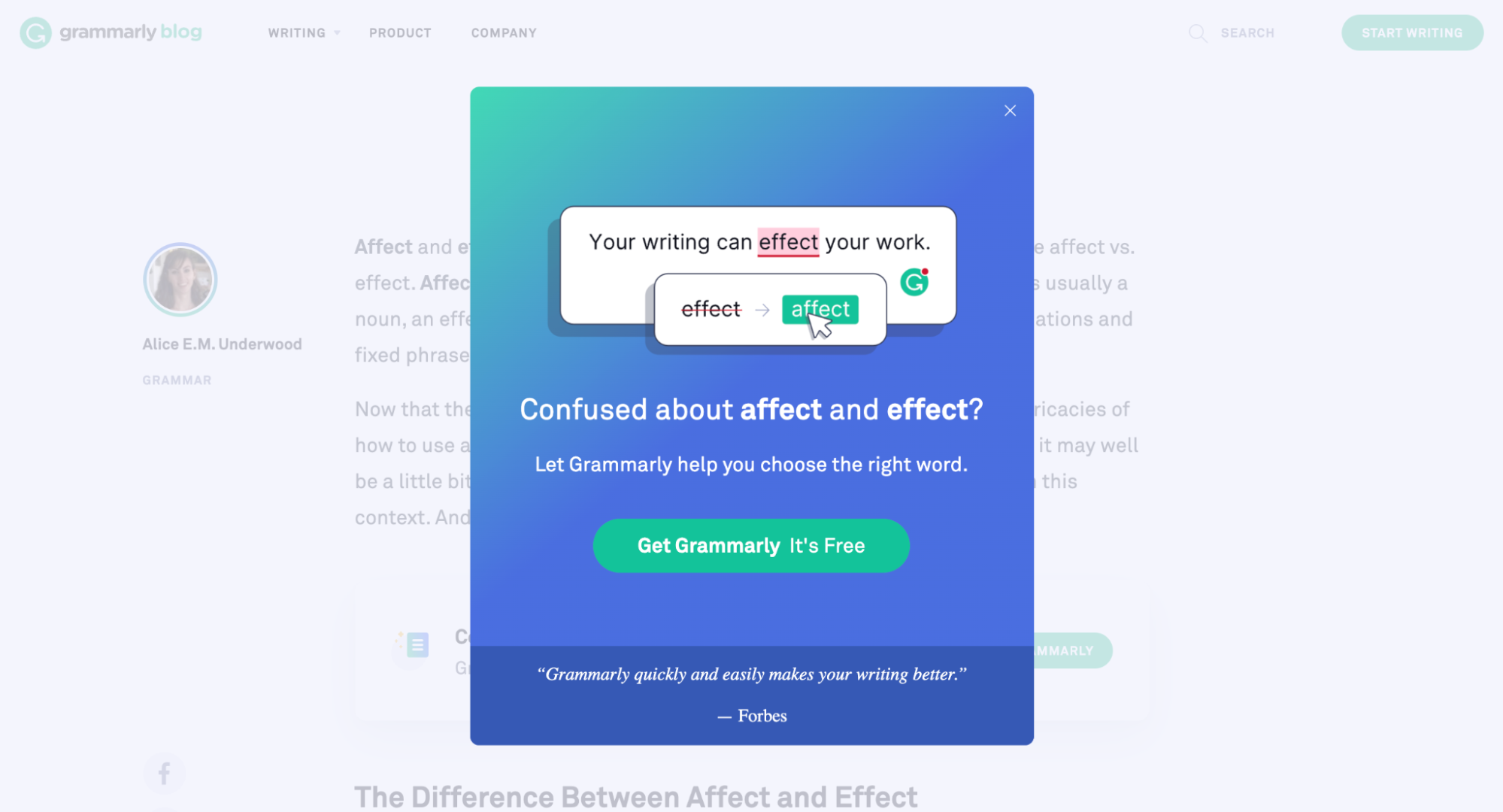 对影响和效果感到困惑？