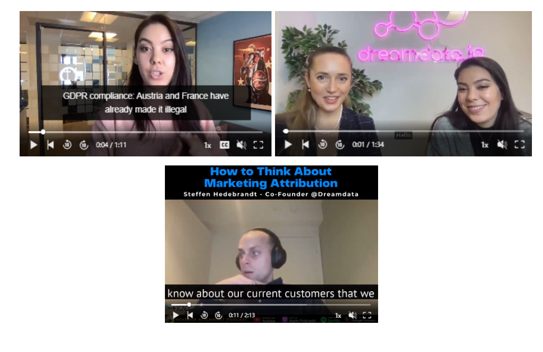 Dreamdata 비디오 축소판