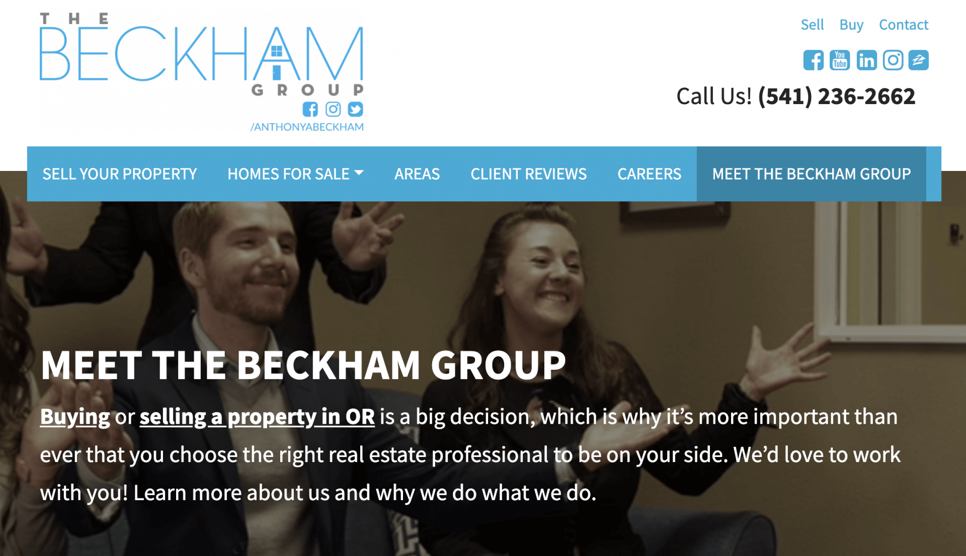 ページについての不動産業者のウェブサイト