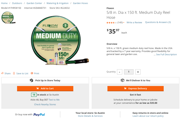 La page produit Flexon renforce la notoriété de la marque avec les détaillants